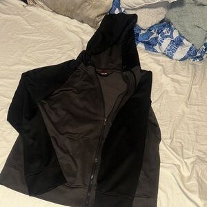 Tony Hawk Black and Dark Gray Hoodie Jacket